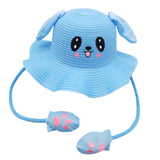 Max Maxb Baby Girls Kids Children Cap Summer Beach Sun Straw Hat Headwear Blue