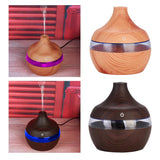 Maxbell Wood Grain USB LED Home Essential Oil Diffuser Mute Humidifier Light Brown