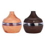 Maxbell Wood Grain USB LED Home Essential Oil Diffuser Mute Humidifier Light Brown