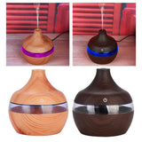 Maxbell Wood Grain USB LED Home Essential Oil Diffuser Mute Humidifier Light Brown
