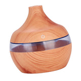 Maxbell Wood Grain USB LED Home Essential Oil Diffuser Mute Humidifier Light Brown