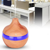 Maxbell Wood Grain USB LED Home Essential Oil Diffuser Mute Humidifier Light Brown