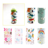 Maxbell USB Baby's Feeding Bottle Warmer Bag Heating Pouch Infant Milk Heater Sleeve Colourful Donuts