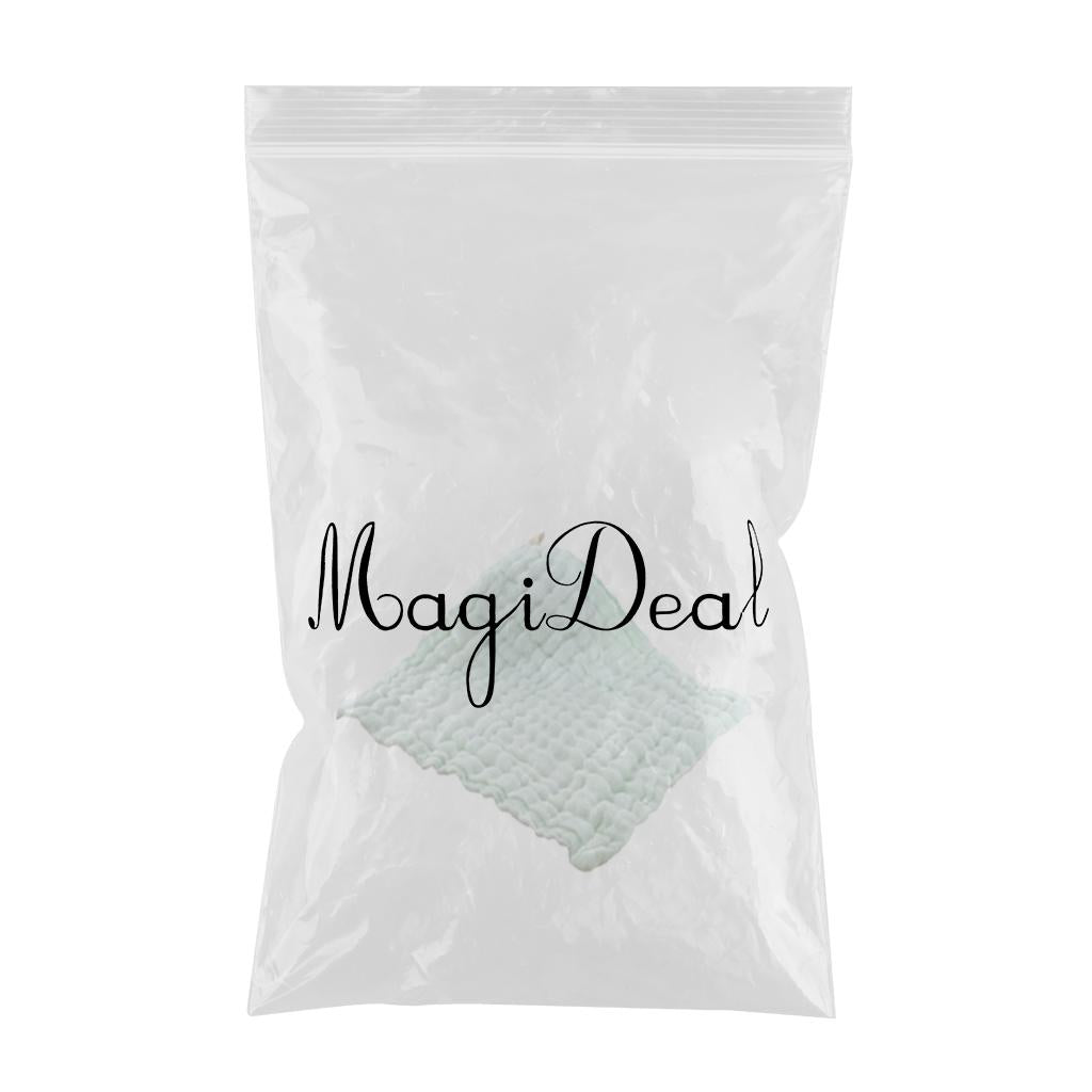Maxbell Pure Cotton Infant Face Hand Bath Saliva Towel Baby Bibs Handkerchief green