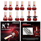 Max MINI K1 Car LED Headlight Bulbs Conversion Kit Hi/Lo Beam Lamps H1