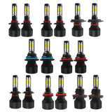 Max 4Side S2 Black LED Headlamp Bulb Conversion Kit Hi/Lo Beam Lamp 9004 HB1