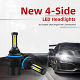 Max 4Side S2 Black LED Headlamp Bulb Conversion Kit Hi/Lo Beam Lamp 9004 HB1