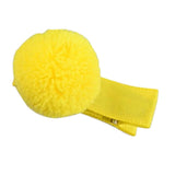 Girls Headdress Kids Hair Ball Hair Band Lovely Plush Hairpin Yellow