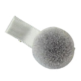 Girls Headdress Kids Hair Ball Hair Band Lovely Plush Hairpin Grey