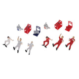 Max 1:64 Scale Repairman Characters Model Toy Miniature Models People Set White