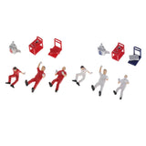 Max 1:64 Scale Repairman Characters Model Toy Miniature Models People Set White