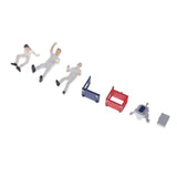 Max 1:64 Scale Repairman Characters Model Toy Miniature Models People Set White