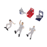 Max 1:64 Scale Repairman Characters Model Toy Miniature Models People Set White
