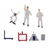 Max 1:64 Scale Repairman Characters Model Toy Miniature Models People Set White