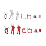Max 1:64 Scale Repairman Characters Model Toy Miniature Models People Set White