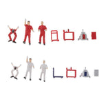 Max 1:64 Scale Repairman Characters Model Toy Miniature Models People Set White