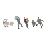 Max 1:64 Scale Porter Worker Characters Model Toy Miniature Model People Gray