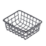 Max Dollhouse Miniature Iron Storage Basket for Living Room/Kitchen/Study Room