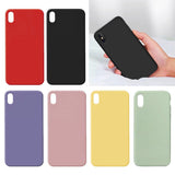Max Liquid Silicone Anti-fall Phone Case For iPhone Red iPhoneXR