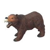 Max Animal Model with Sound Simulation Animal Figurines Toys Set Brown Bear