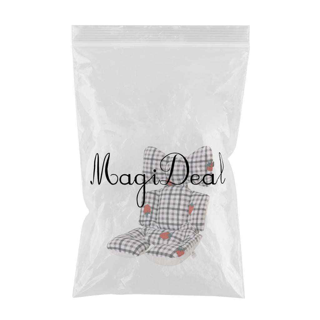 Maxbell Seat Pad For Baby Infant Stroller Cushion Newborn Pram Line Mat Strawberry