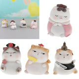 Max Adorable Resin Cat Hand-Painted Statue Car Garden Indoor Decoration 2370-3D