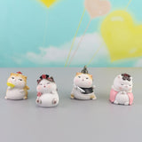 Max Adorable Resin Cat Hand-Painted Statue Car Garden Indoor Decoration 2370-3D