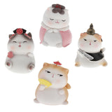 Max Adorable Resin Cat Hand-Painted Statue Car Garden Indoor Decoration 2370-3D