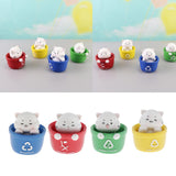 Max Car Dashboard Toy Shaking Head Cat Home Office Decoration Red