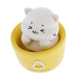 Max Car Dashboard Toy Shaking Head Cat Home Office Decoration Yellow