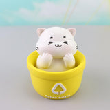 Max Car Dashboard Toy Shaking Head Cat Home Office Decoration Yellow