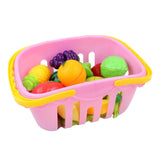 Maxbell 20pc Simulated Fruits and Vegetables for Kids Kitchen Pretend Play Set  Pink