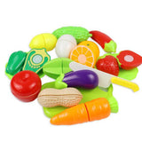 Maxbell 20pc Simulated Fruits and Vegetables for Kids Kitchen Pretend Play Set  Pink