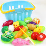 Maxbell 20pc Simulated Fruits and Vegetables for Kids Kitchen Pretend Play Set  Blue