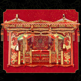 Max Chinese Marriage Bed 3D Metal Puzzle Model Laser Cut DIY Nano Jigsaw Toy