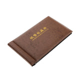 Maxbell Banknote Currency Collection Album Paper Money Pocket Holders 20 Pages Brown