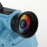 Maxbell Kids Projection Simulation Camera Toy Light Music Flashlight Puzzle Toy Blue