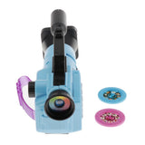 Maxbell Kids Projection Simulation Camera Toy Light Music Flashlight Puzzle Toy Blue