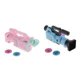 Maxbell Kids Projection Simulation Camera Toy Light Music Flashlight Puzzle Toy Blue