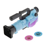 Maxbell Kids Projection Simulation Camera Toy Light Music Flashlight Puzzle Toy Blue