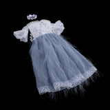 Max Maxb 1/3 BJD Girl Dolls Handmade Clothes DIY Dress up Strapless Blue Dress