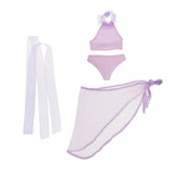 Max Maxb 1/3 BJD Girl Dolls Handmade Swimwear Clothes DIY Dress up Accs Purple