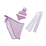 Max Maxb 1/3 BJD Girl Dolls Handmade Swimwear Clothes DIY Dress up Accs Purple