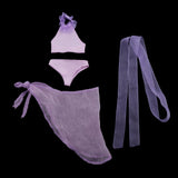 Max Maxb 1/3 BJD Girl Dolls Handmade Swimwear Clothes DIY Dress up Accs Purple