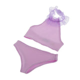 Max Maxb 1/3 BJD Girl Dolls Handmade Swimwear Clothes DIY Dress up Accs Purple