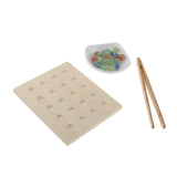 Max Maxb Training Clips Beads Toy Hands Brain Daily Life Educational Board Toys no tray