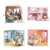 Max 1/24 Scale DIY Miniature Doll House with Furniture Accessory Cafe Shop No Dustcover