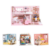 Max 1/24 Scale DIY Miniature Doll House with Furniture Accessory Cafe Shop No Dustcover