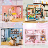 Max 1/24 Scale DIY Miniature Doll House with Furniture Accessory Cafe Shop No Dustcover