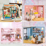 Max 1/24 Scale DIY Miniature Doll House with Furniture Accessory Cafe Shop No Dustcover